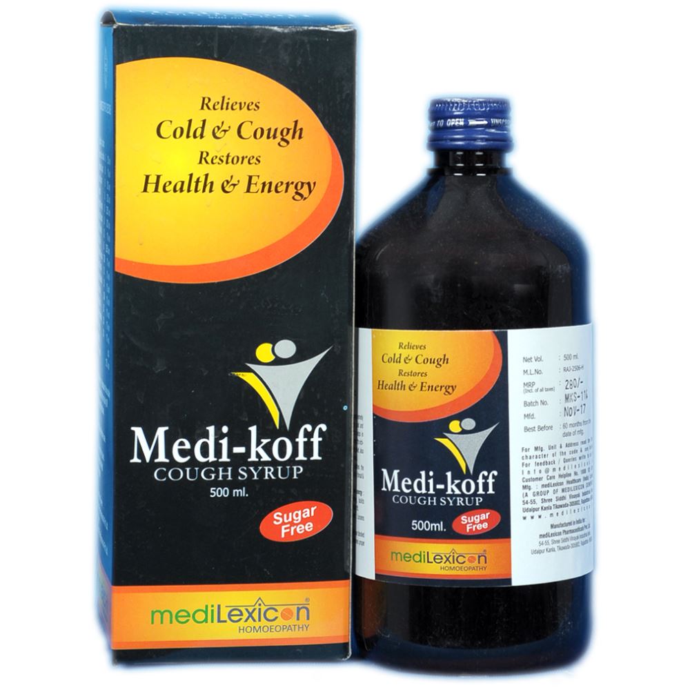 Medilexicon Medi-Koff Cough Syrup Sugar Free Syrup (500ml)
