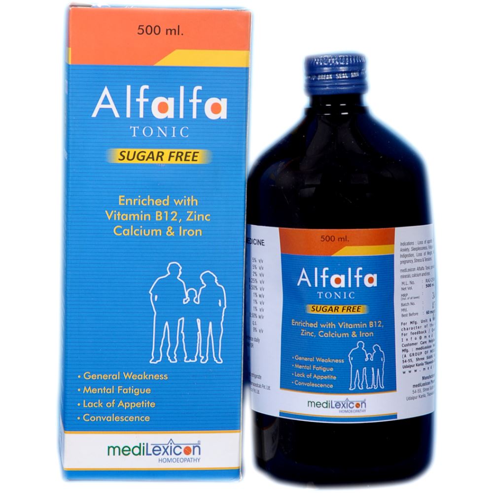 Medilexicon Alfalfa Sugar Free Tonic (500ml)