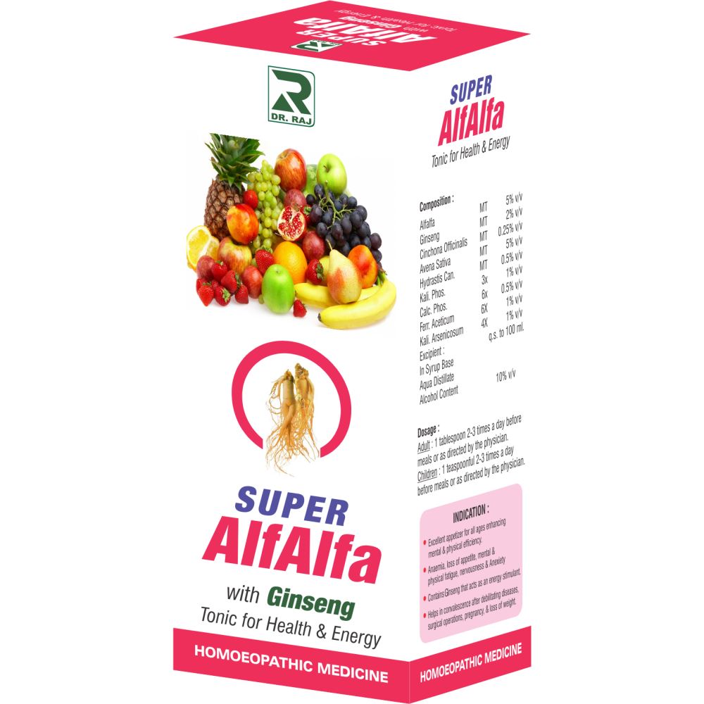 Dr. Raj Super Alfalfa With Ginseng Tonic (200ml)