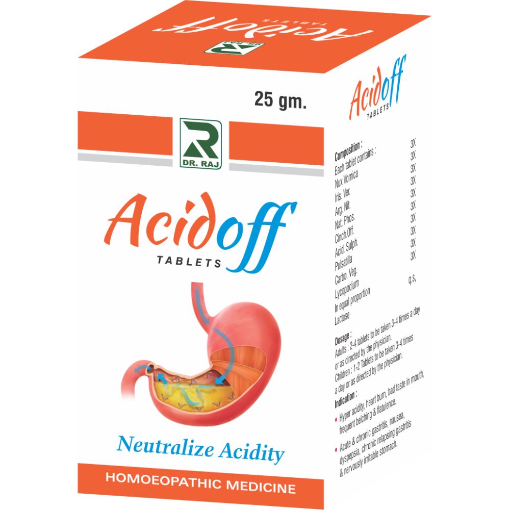 Dr. Raj Acid Off Tablets (25g)