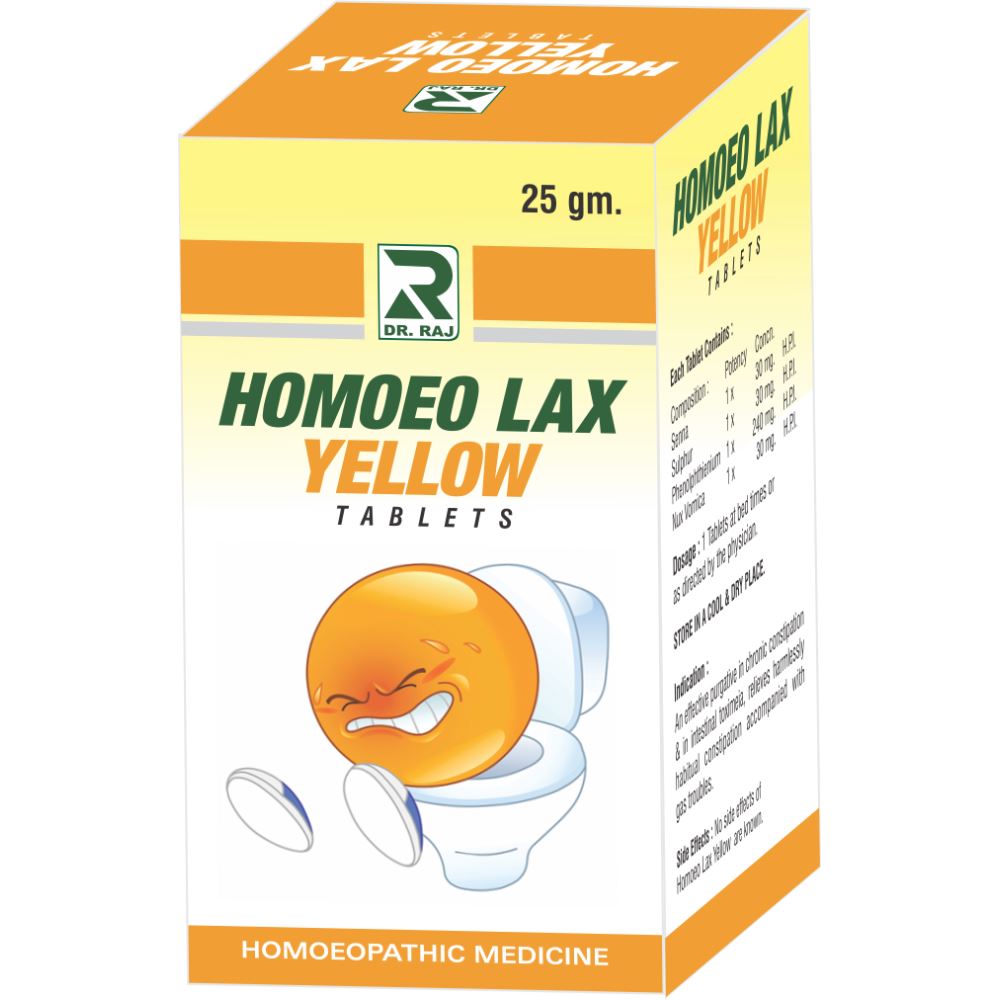 Dr. Raj Homoeolax Yellow Tablets (25g)