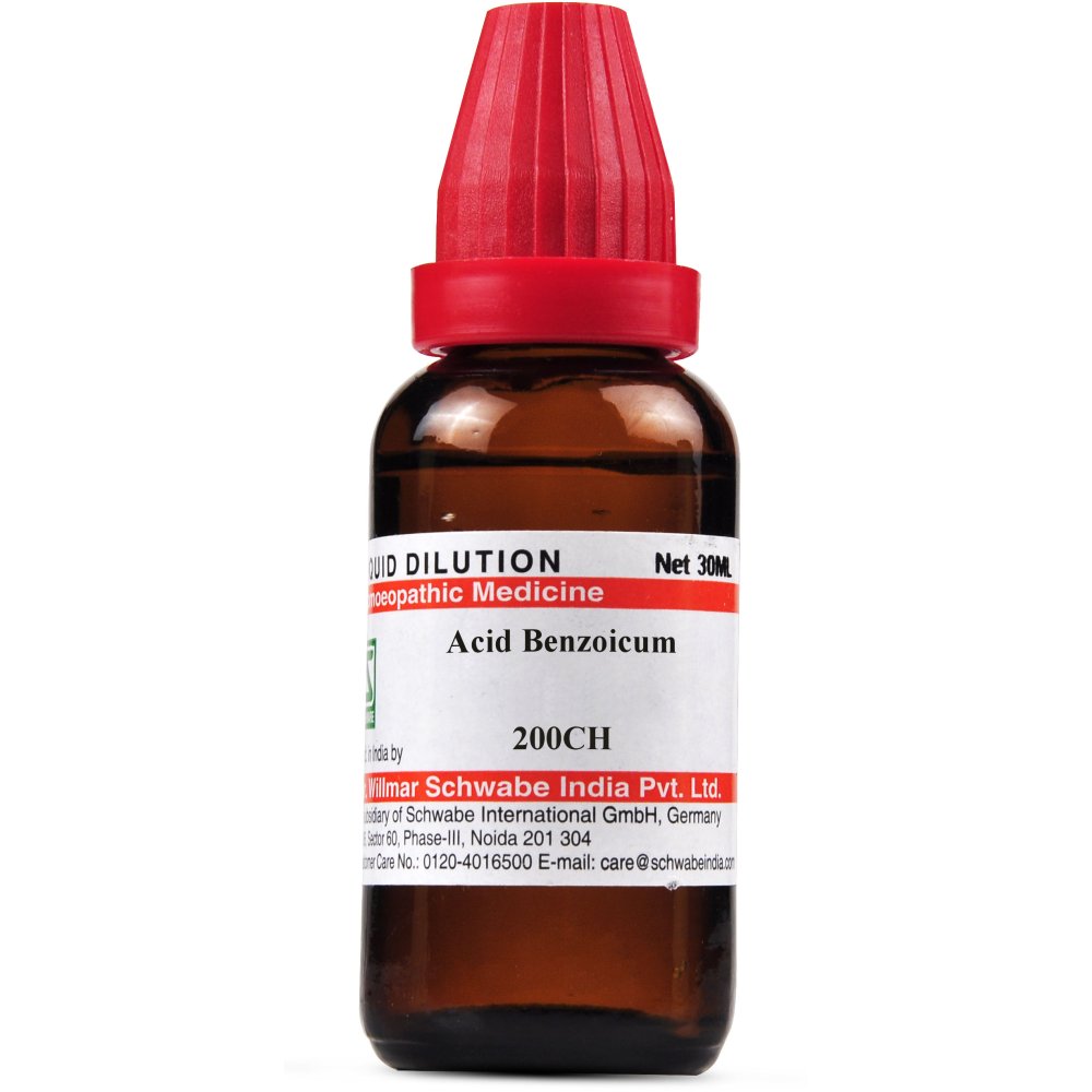 Willmar Schwabe India Acid Benzoicum 200 CH (30ml)
