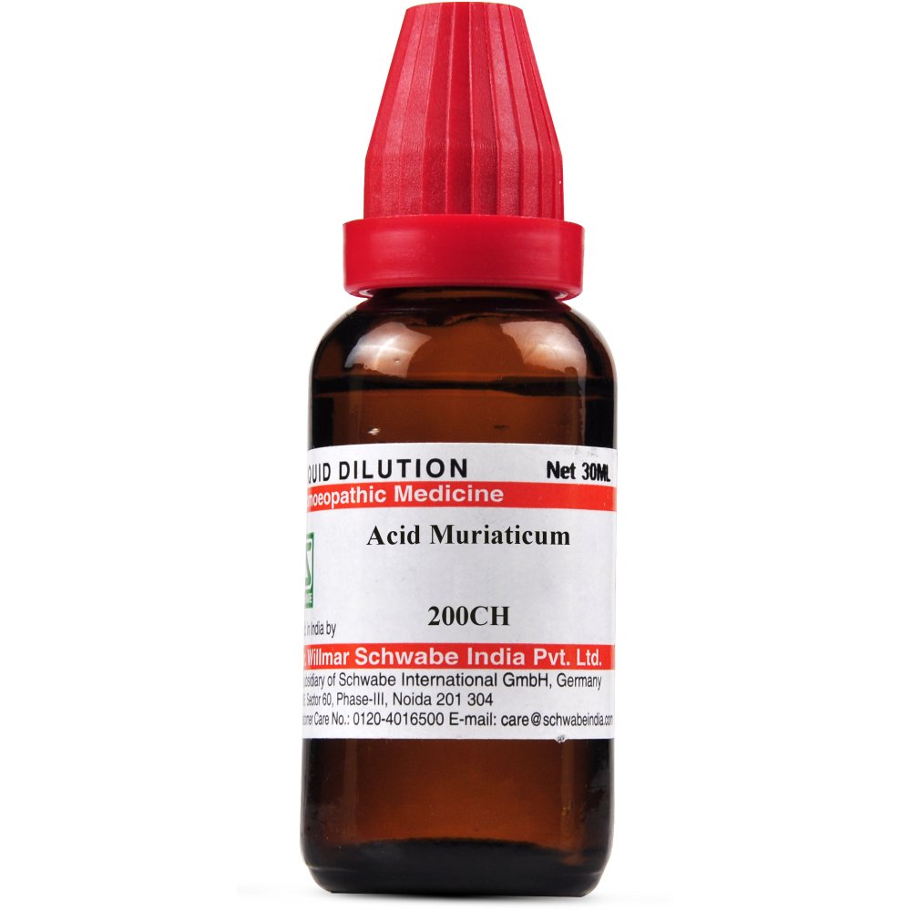 Willmar Schwabe India Acid Muriaticum 200 CH (30ml)