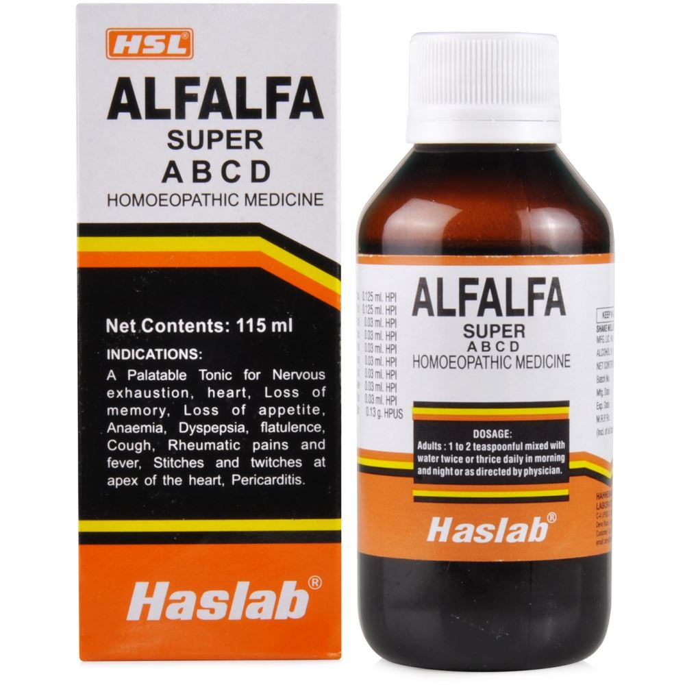 Haslab Alfalfa Super Abcd Tonic Sugar free (115ml)