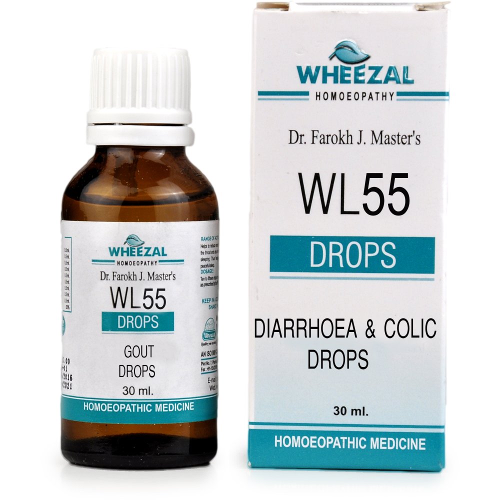 Wheezal WL-55 Diarrhoea & Colic Drops (30ml)