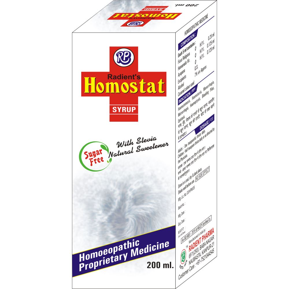 Radient Homostat Sugar Free Syrup (200ml)