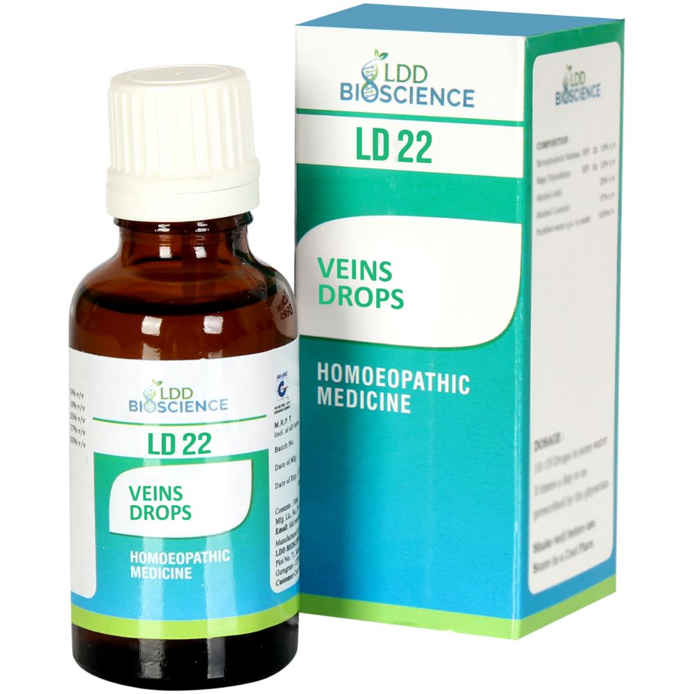 LDD Bioscience Ld 22 Veins Drops (30ml)