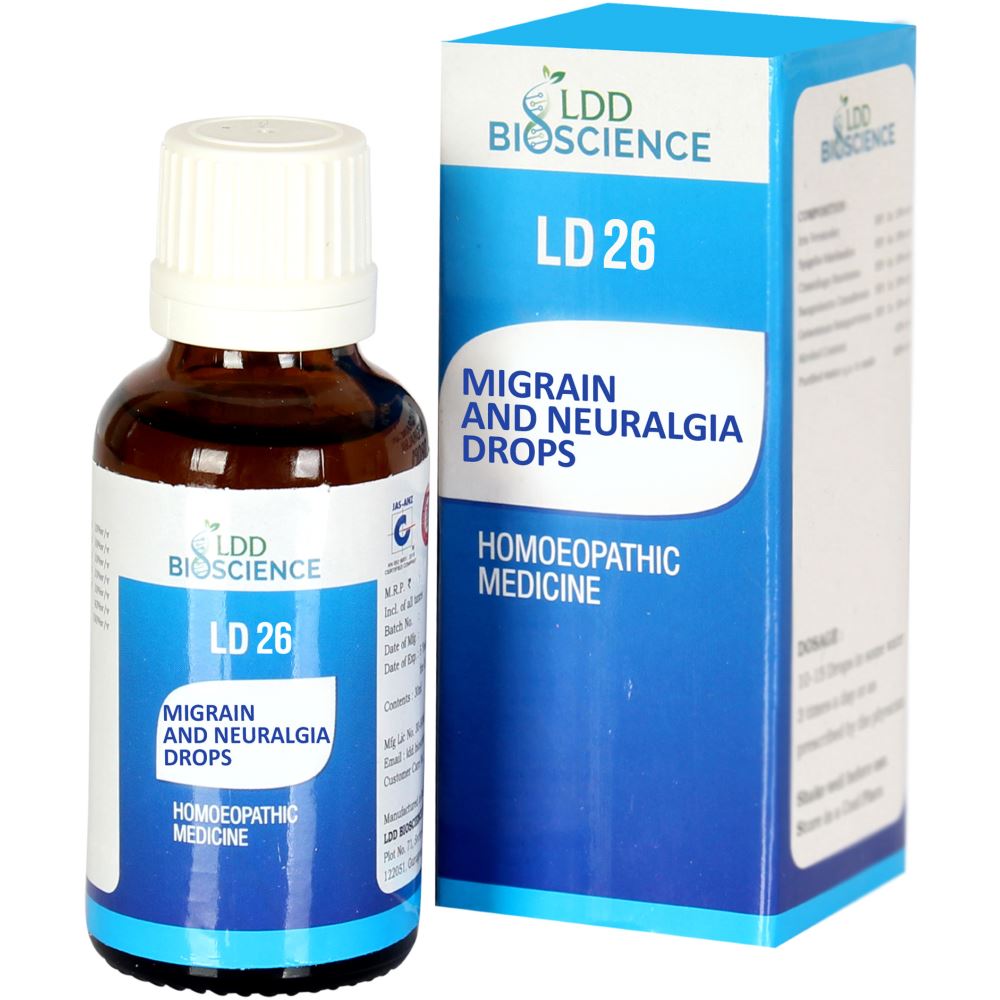 LDD Bioscience Ld 26 Migrain And Neuralgia Drops (30ml)