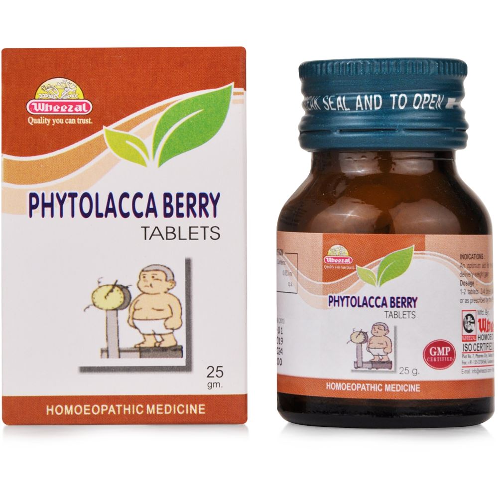 Wheezal Phytolacca Berry Tablets (25g)