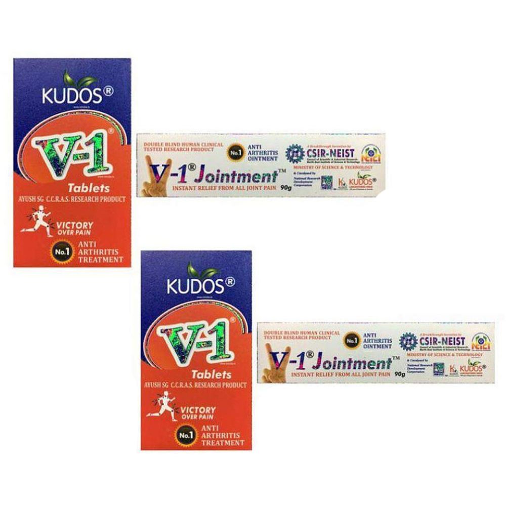 Kudos V 1 Tablets & Ointment (Combo Pack) (60tab)