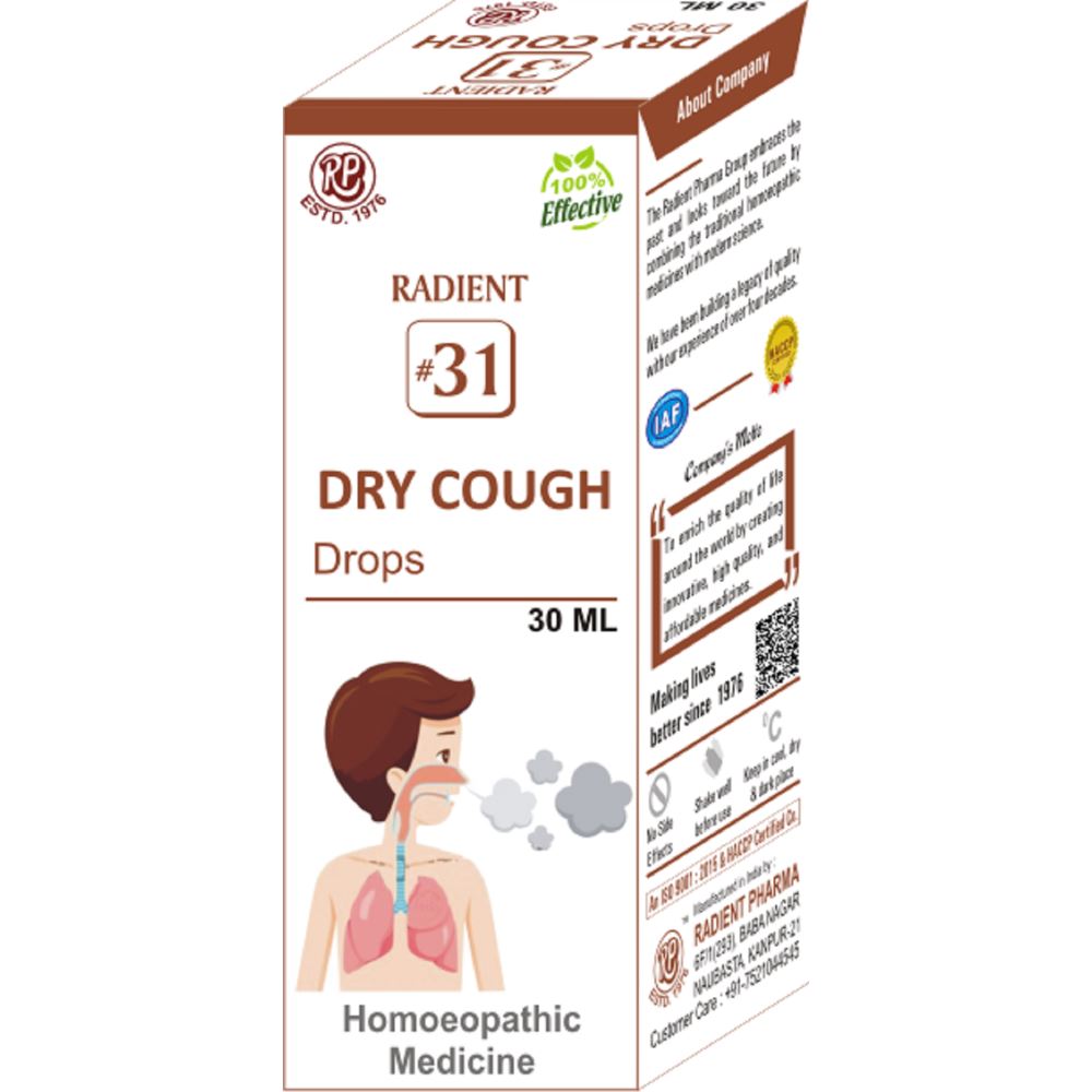 Radient 31 Dry Cough Drops (30ml)