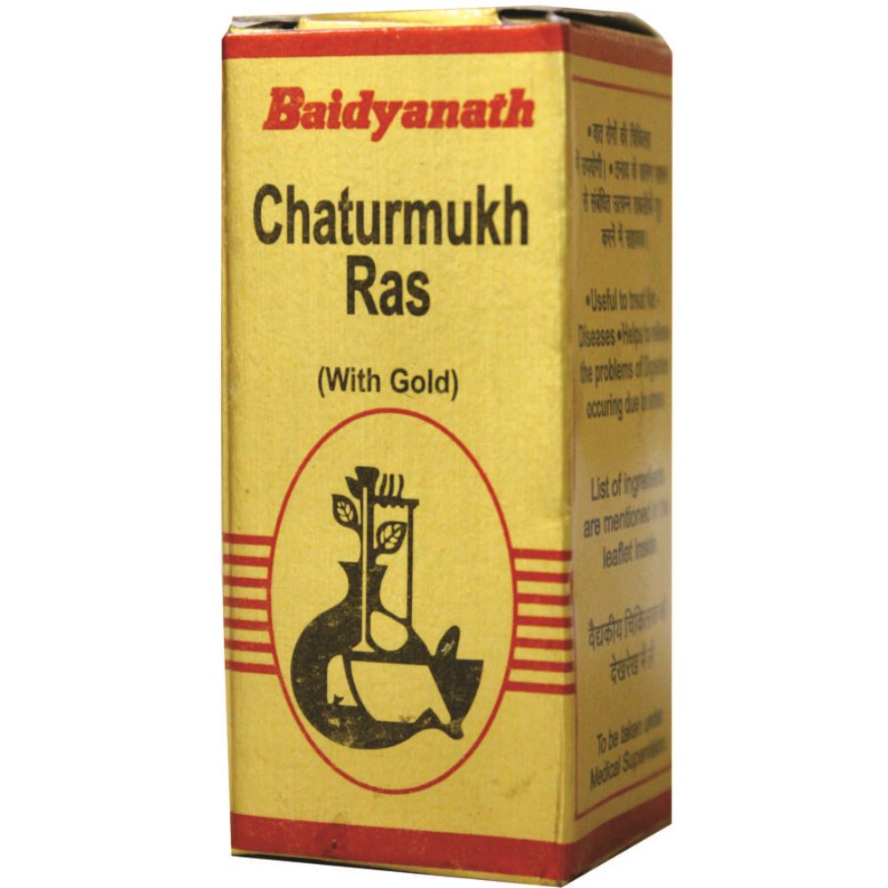 Baidyanath (Nagpur) Chaturmukh Ras With Gold (10tab)