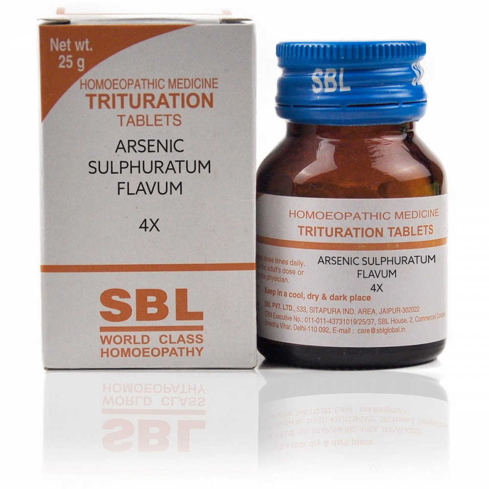 SBL Arsenic Sulphuratum Flavum 4X (25g)