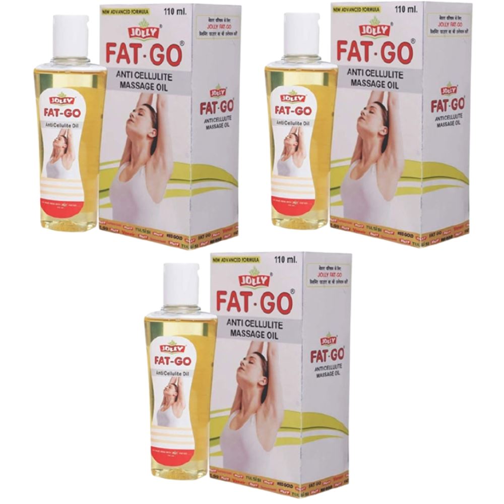Jolly Fat Go Anti Cellulite Massage Oil (110ml, Pack of 3)