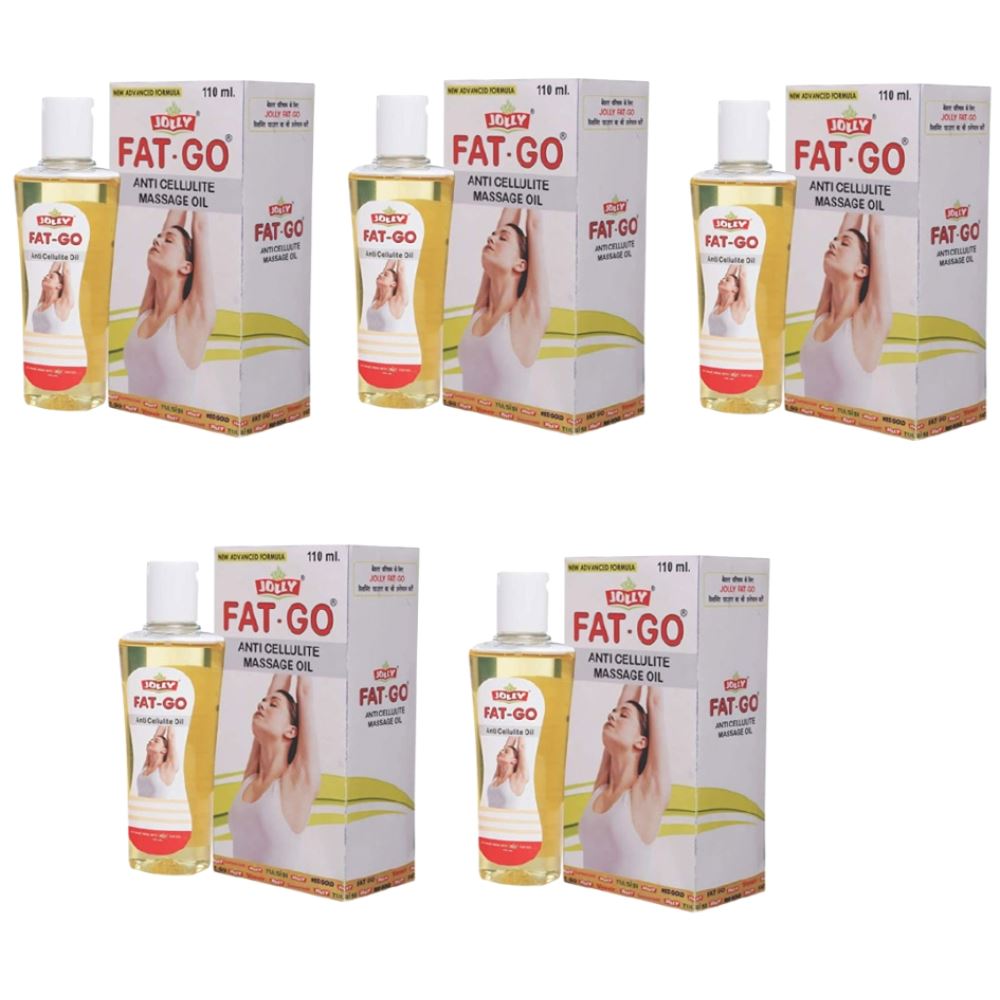 Jolly Fat Go Anti Cellulite Massage Oil (110ml, Pack of 5)