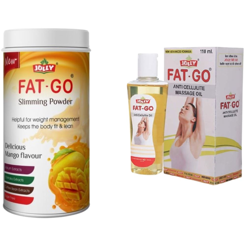 Jolly Fat Go Slimming Powder and Oil (1Pack)