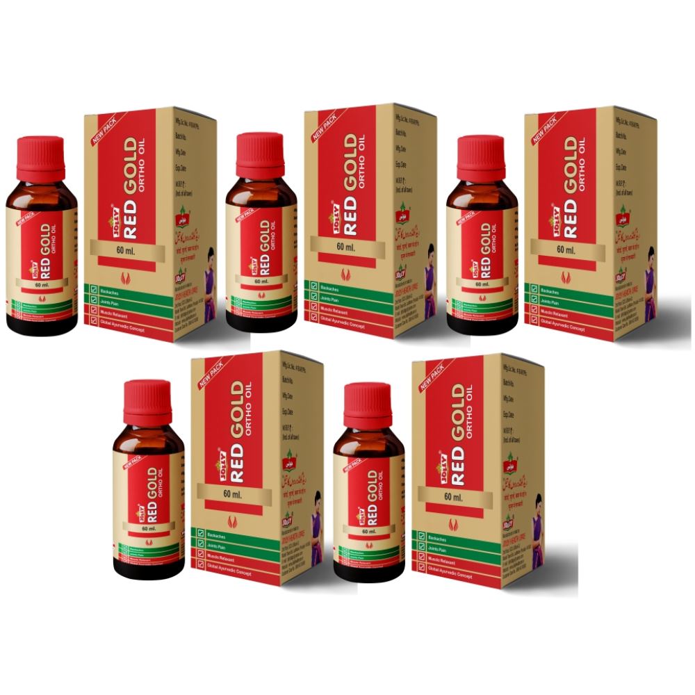 Jolly Red Gold Ortho Oil (60ml, Pack of 5)