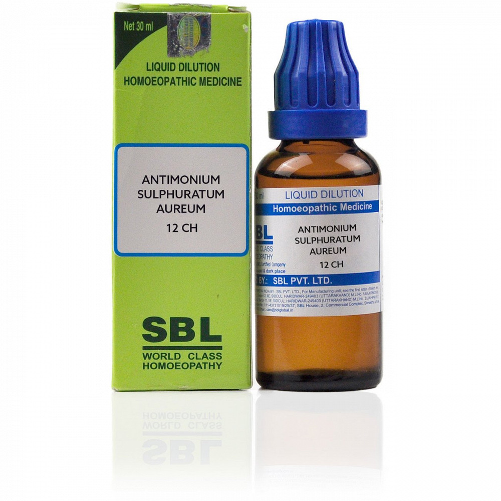 SBL Antimonium Sulphuratum Aureum 12 CH (30ml)