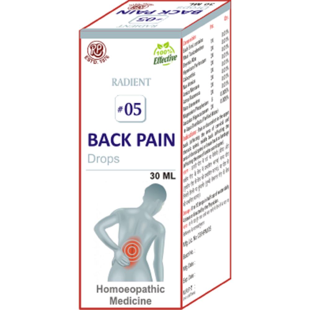 Radient 05 Back Pain Drops (30ml)