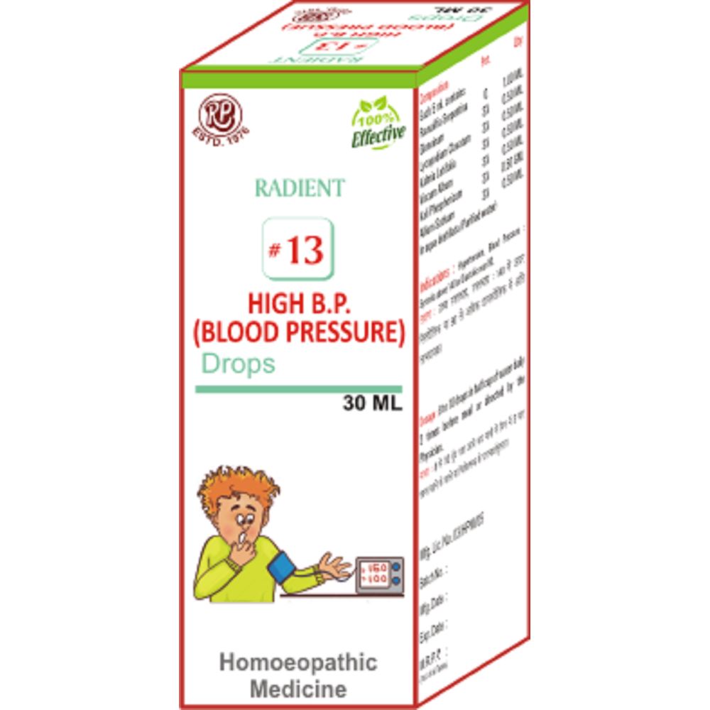 Radient 13 High BP (Blood Pressure) Drops (30ml)