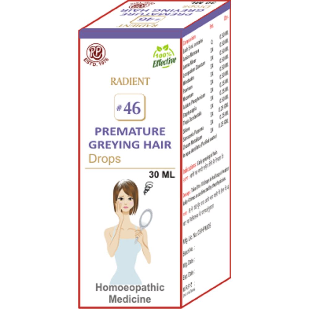 Radient 46 Premature Greying Hair Drops (30ml)