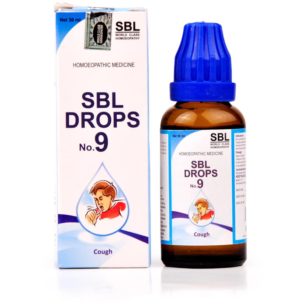 SBL Drops No 9 For Cough (30ml)