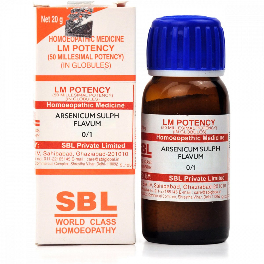 SBL Arsenicum Sulph Flavum LM 0/1 (20g)