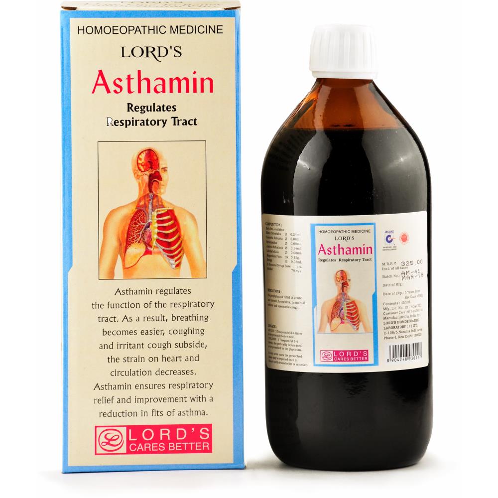 Lords Asthamin Syrup (450ml)