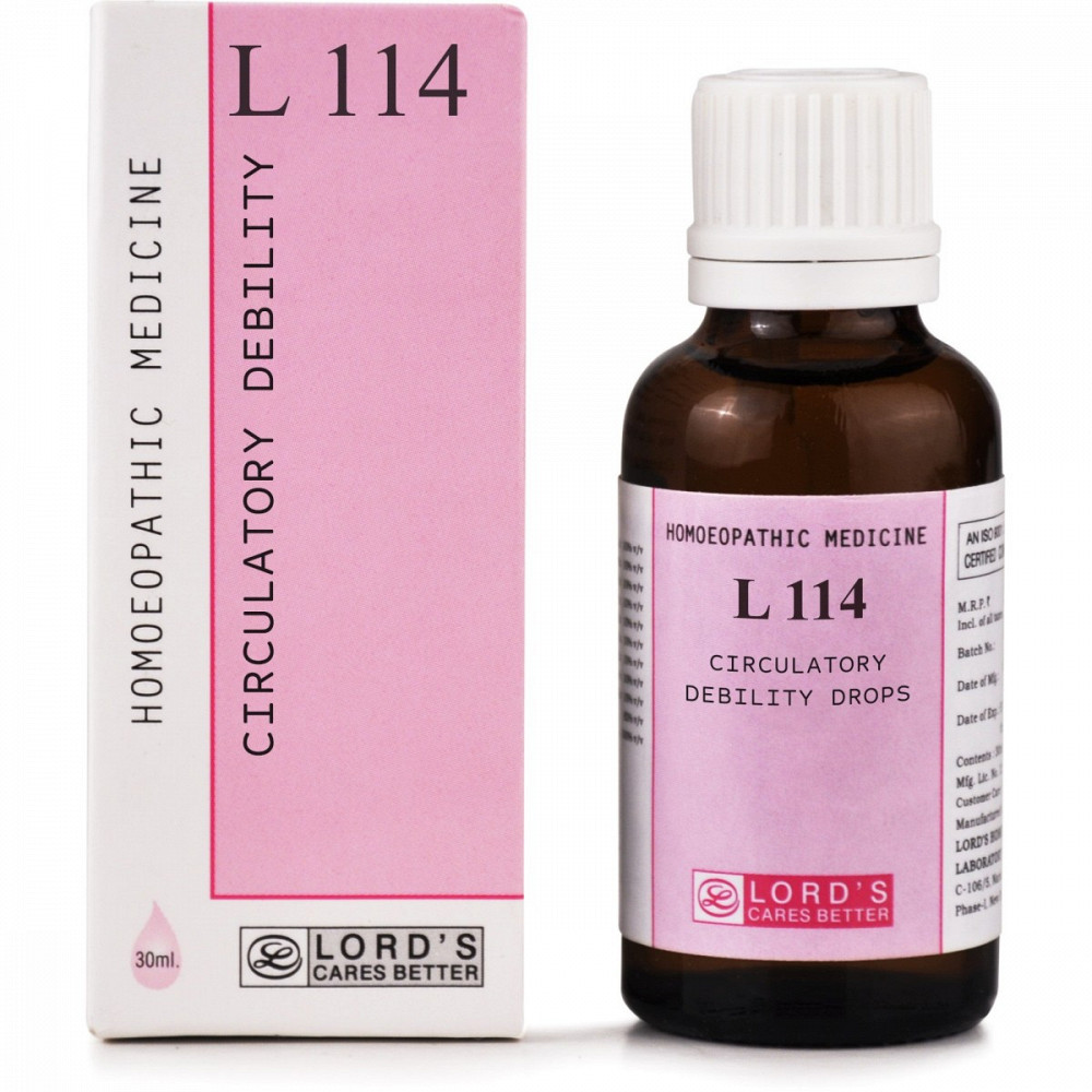 Lords L 114 Circulatory Debility Drops (30ml)