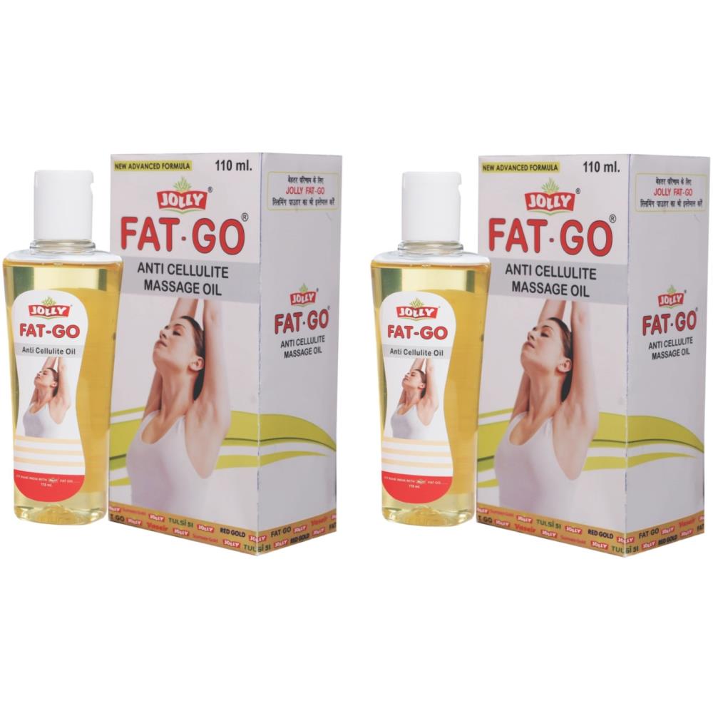 Jolly Fat-Go Anti Cellulite Massage Oil (110ml, Pack of 2)