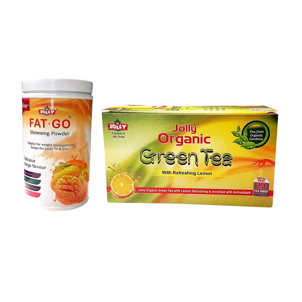 Jolly Natural Slimming Powder & Organic Green Tea (Combo Pack) (1Pack)