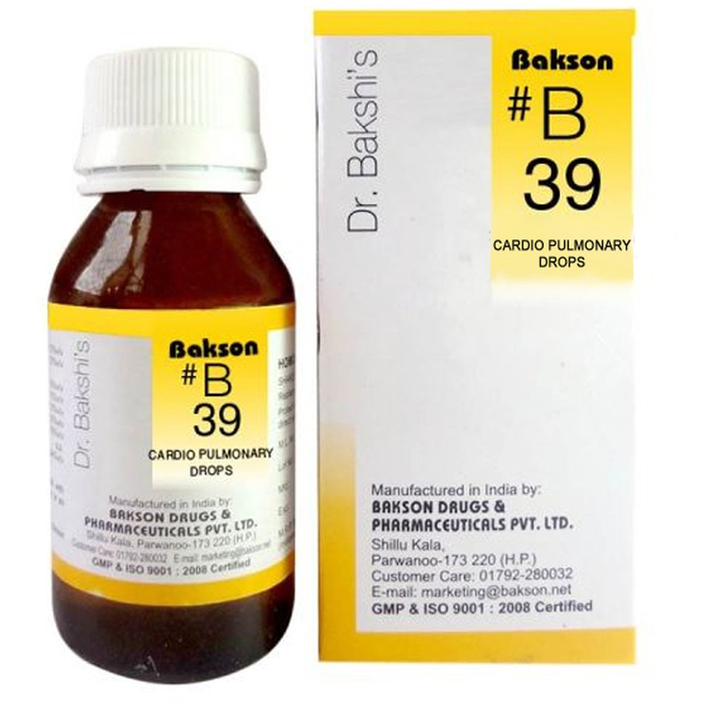 Bakson B39 Cardio Pulmonary Drops (30ml)