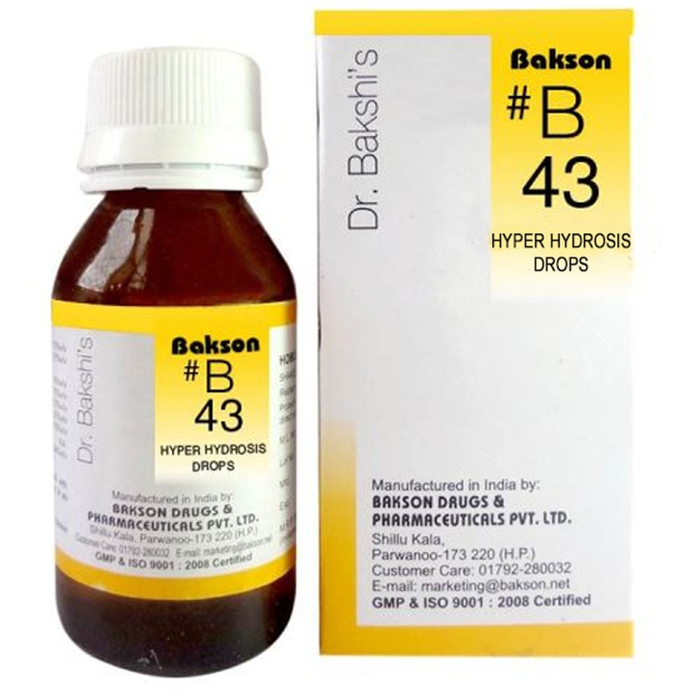 Bakson B43 Hyper Hydrosis Drops (30ml)