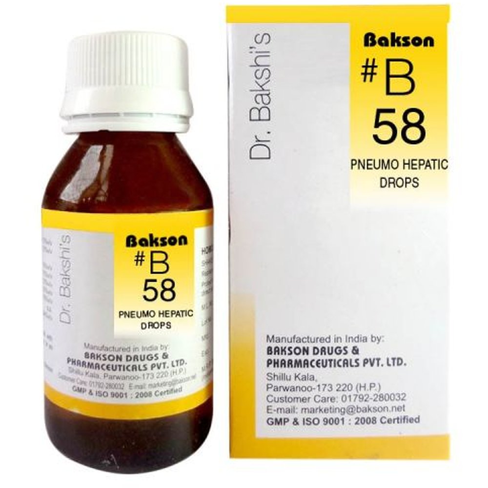 Bakson B58 Pneumo Hepatic Drops (30ml)