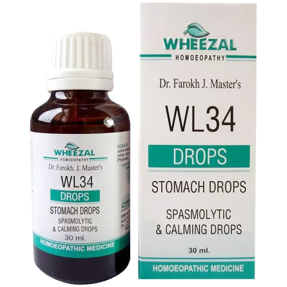 Wheezal WL-34 Stomach Drops (30ml)
