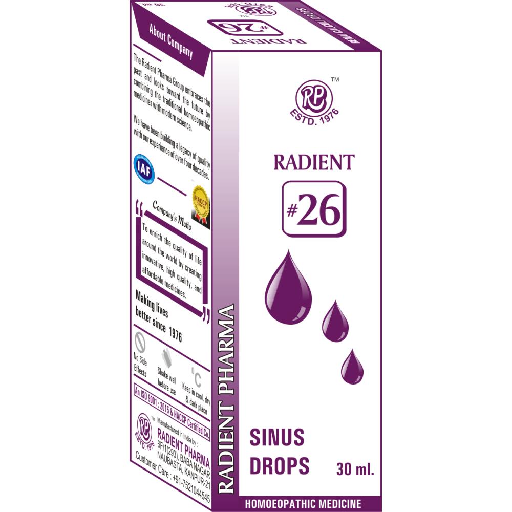 Radient 26 Sinus Drops (30ml)