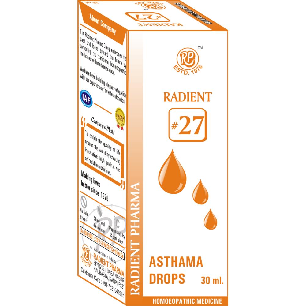 Radient 27 Asthma Drops (30ml)