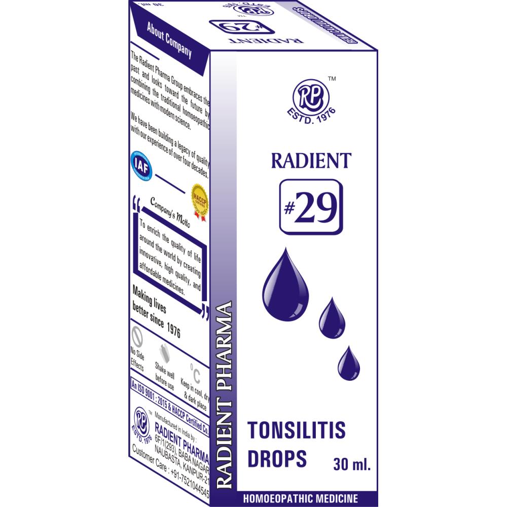 Radient 29 Tonsilitis Drops (30ml)