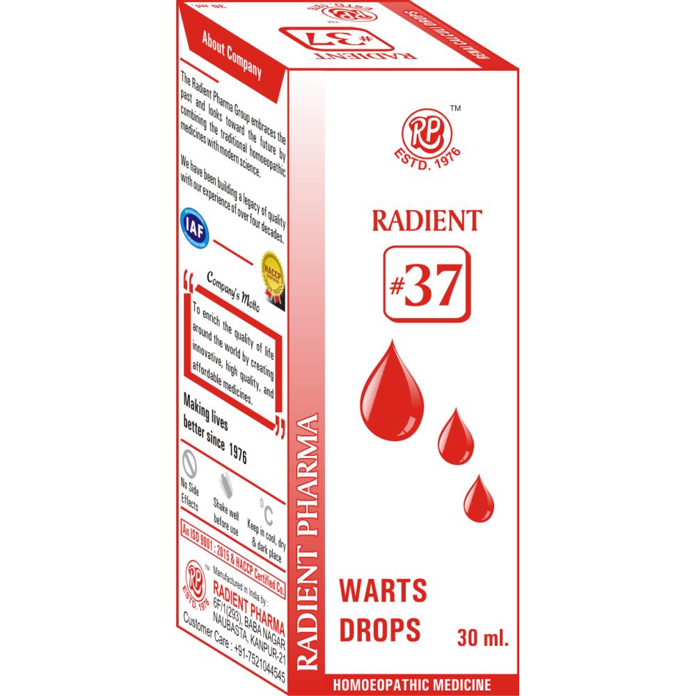 Radient 37 Warts Drops (30ml)