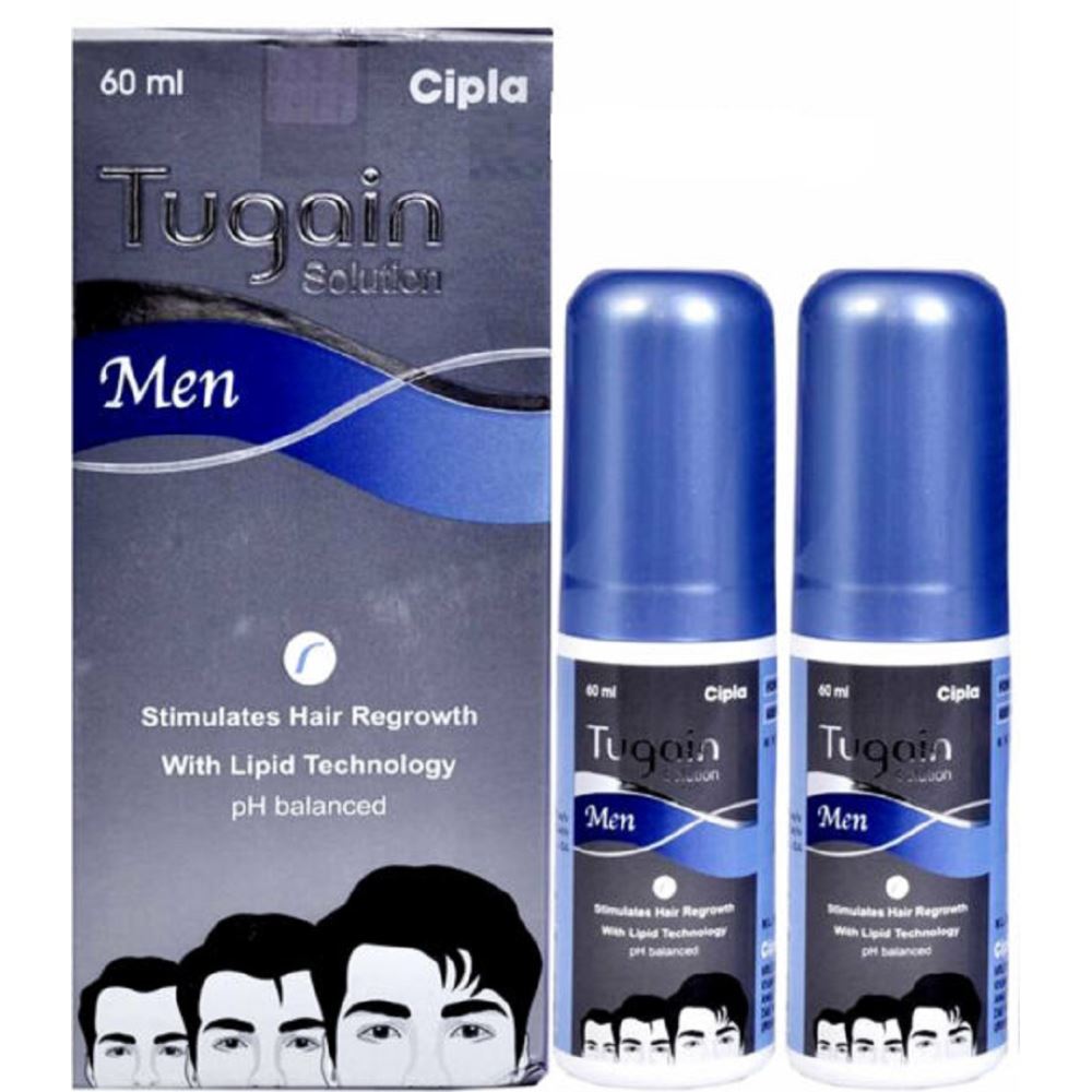 Cipla Tugain Men Solution (60ml, Pack of 2)