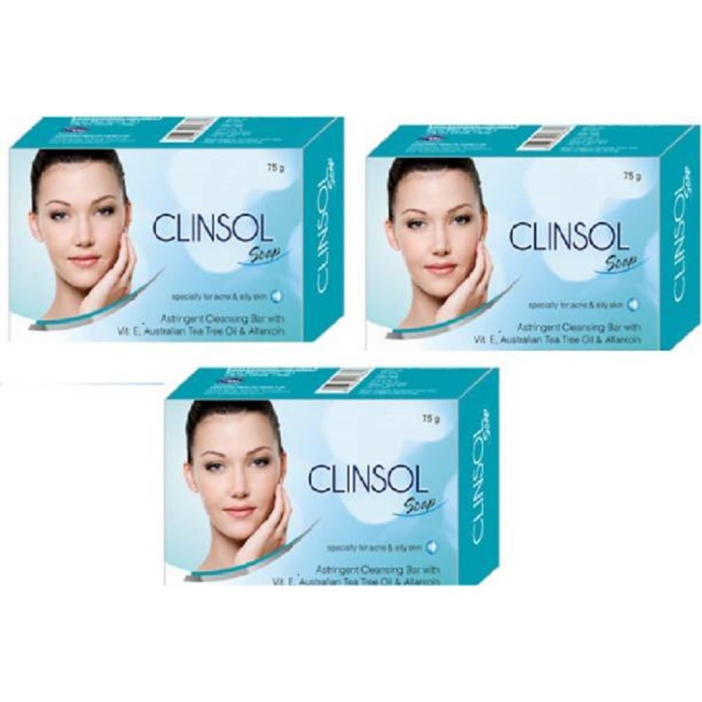 Leeford Clinsol Soap (75g, Pack of 3)