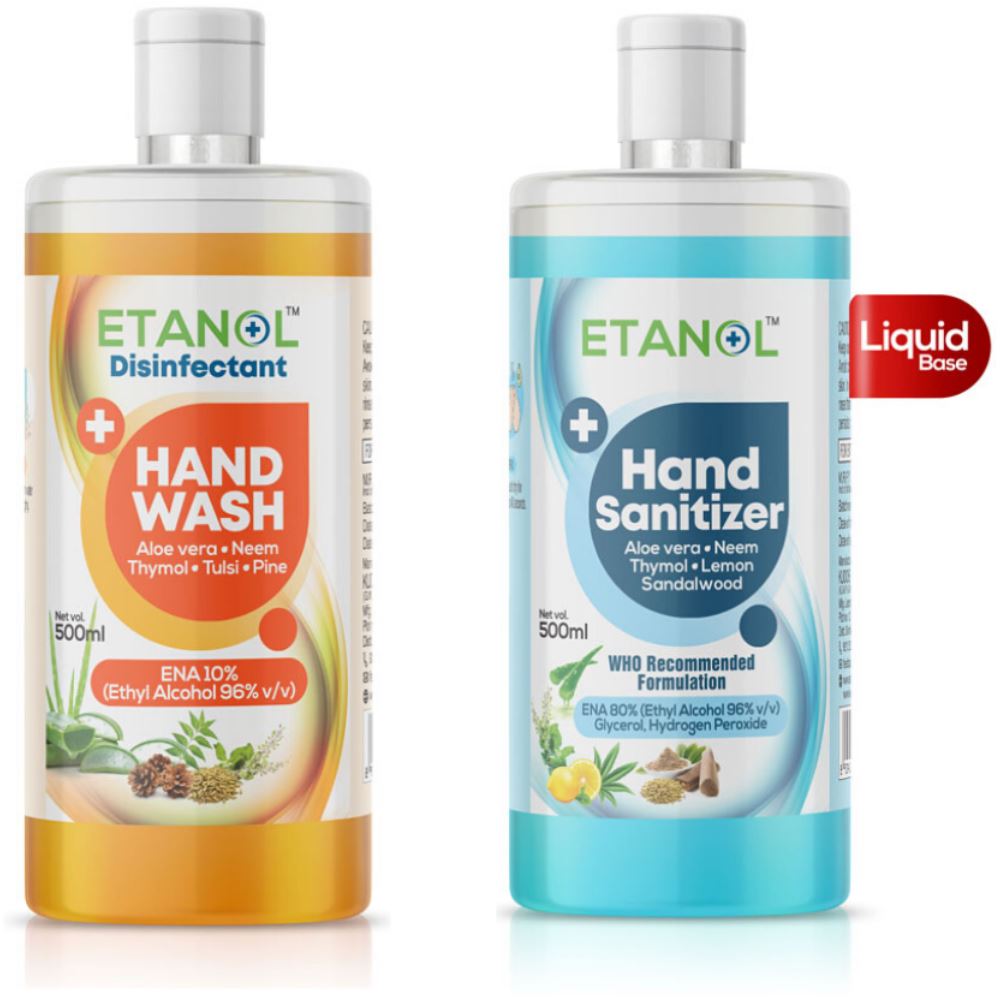 Kudos Hand wash + Hand sanitizer liquid (Combo Pack) (500ml)