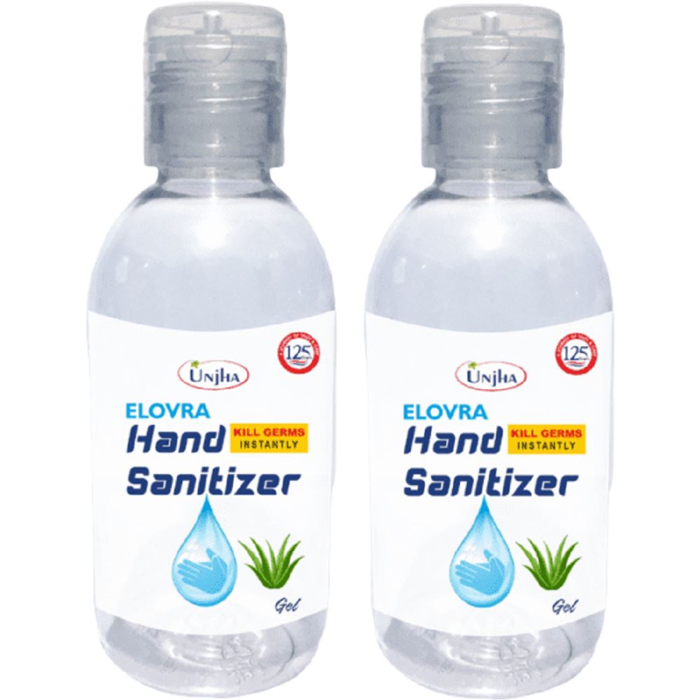 Unjha Hand Sanitizer Gel (100ml, Pack of 2)