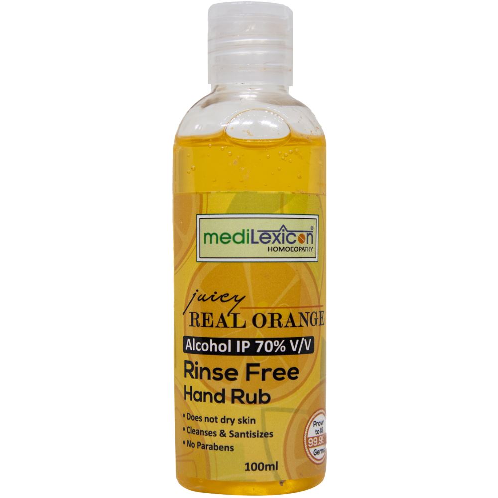 Medilexicon Real Orange Hand Rub Sanitizer (100ml)