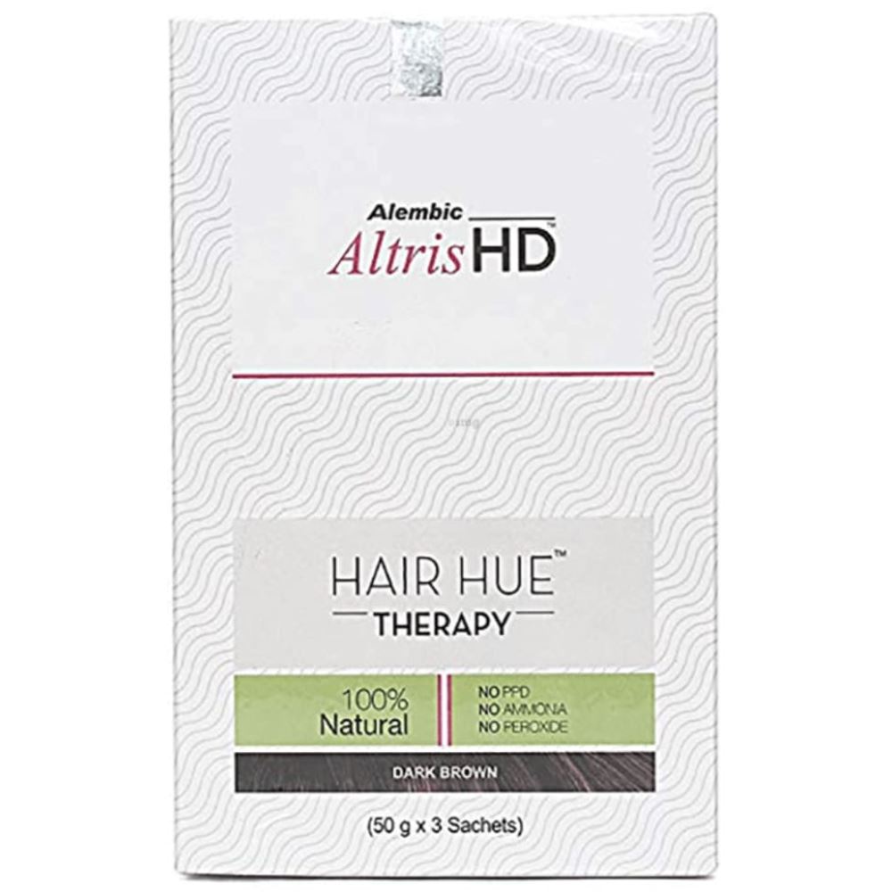 Alembic Pharma Altris HD Hair Hue Therapy Dark Brown (3Sachet)