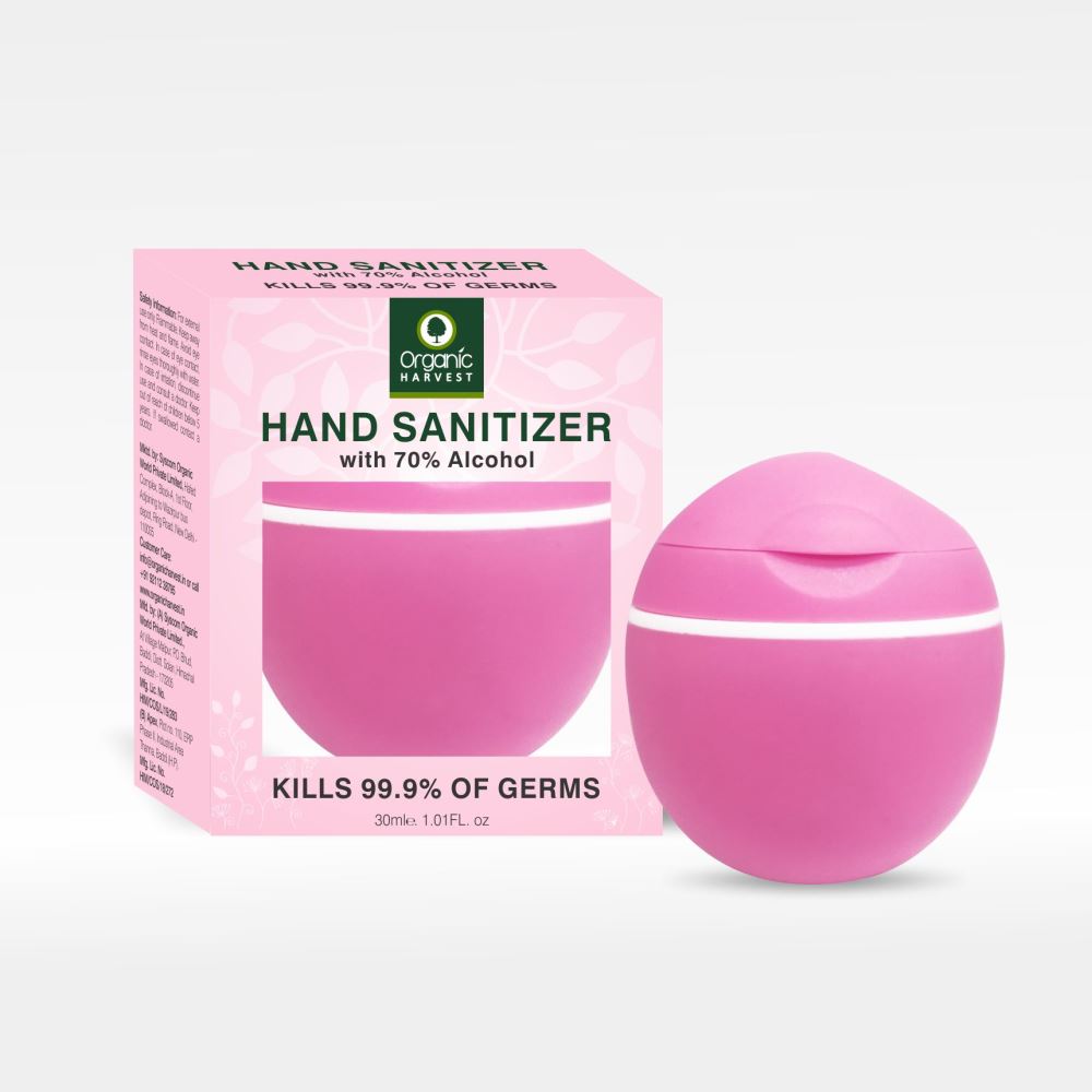 Organic Harvest Instant Anti Bacterial Gel Hand Sanitizer (Pink) (45ml)