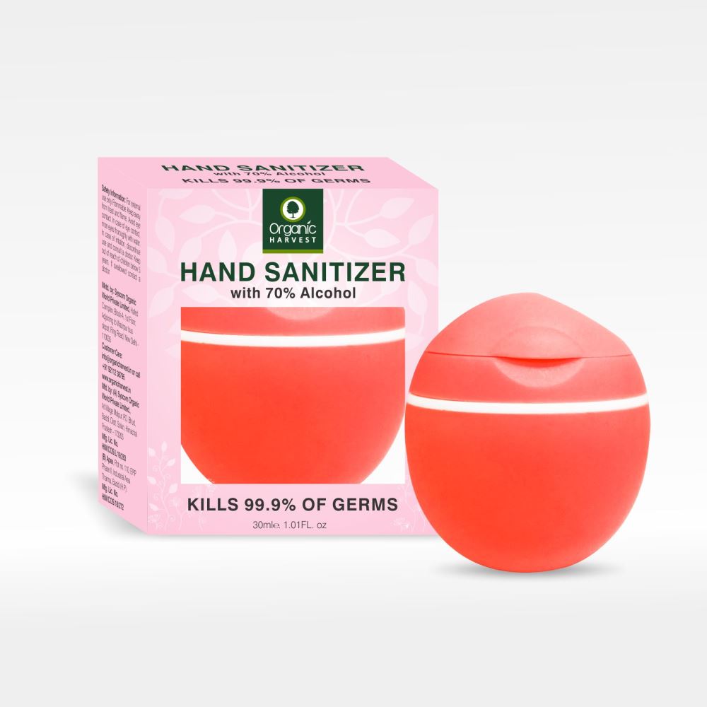 Organic Harvest Instant Anti Bacterial Gel Hand Sanitizer (Red) (45ml)