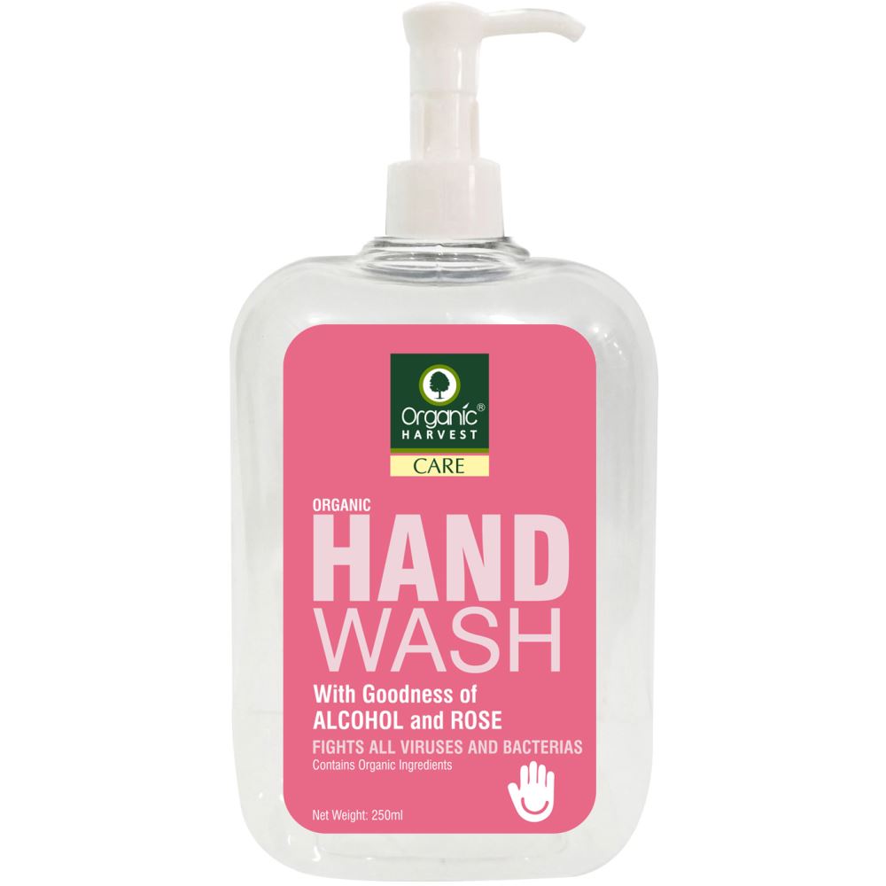 Organic Harvest Hand Wash With Goodness Of Alcohol And Rose (250ml)