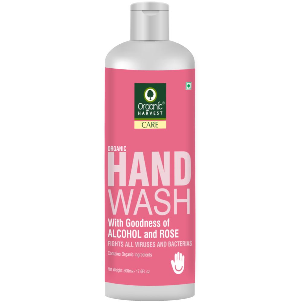 Organic Harvest Hand Wash With Goodness Of Alcohol And Rose (500ml)