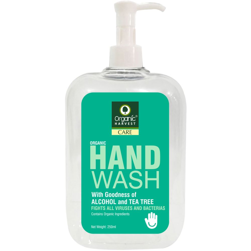 Organic Harvest Hand Wash With Goodness Of Alcohol And Tea Tree (250ml)